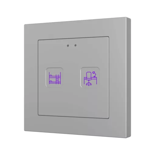 ZENNIO ZVITR55X2 KNX tapintásérzékelő Tecla 55 RGB | 2-csatornás | custom