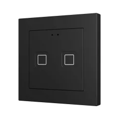   ZENNIO ZVITR55X2A KNX tapintásérzékelő Tecla 55 RGB | 2-csatornás | fekete