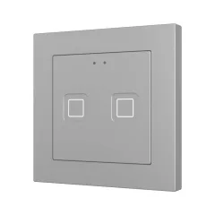   ZENNIO ZVITR55X2S KNX tapintásérzékelő Tecla 55 RGB | 2-csatornás | ezüst
