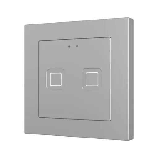 ZENNIO ZVITR55X2S KNX tapintásérzékelő Tecla 55 RGB | 2-csatornás | ezüst