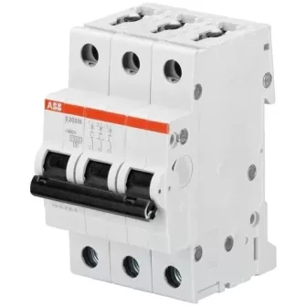 Kismegszakító 3P - S203M - Kismegszakító 10 kA-es - ABB - Kismegszakítók és tartozékai - Villamossági készülékek - ABB - GYÁRTÓK / MÁRKÁK