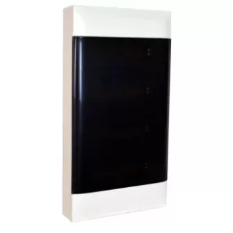 termékek / falon kívüli műanyag kiselosztó füstszínű ajtóval 48 modul - KIEMEL