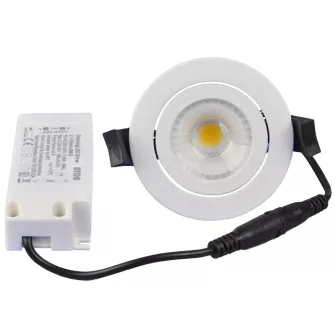 Beépíthető álmennyezeti LED lámpatest, forgatható - Beltéri világítás - Tracon Electric - GYÁRTÓK / MÁRKÁK