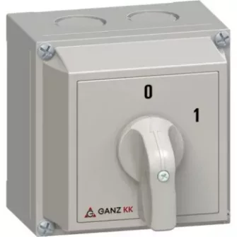 GANZ tokozott kézikapcsolók KK0 sorozat (20A) - GANZ kézikapcsolók KK0 sorozat (20 A) - GA