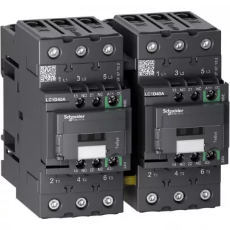 Schneider Electric 18.5Kw/38A TeSys D forgásirányváltó mágneskapcsolók - Schneider Electric TeSys D forgásirányváltó mágneskapcsolók - Schneider Electric forgásirányváltó mágneskapcsolók - Schneider Electric Ipari Mágneskapcsolók / segédérintkezők / 