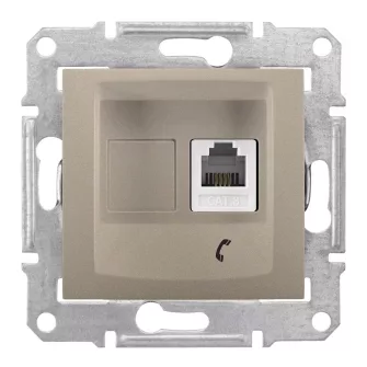 Schneider Electric Sedna telefon csatlakozóaljzatok (RJ11) - Schneider Electric Sedna számítógép és telefon aljzatok - Schneider Electric Sedna kapcsolók / dugaljak / egyéb szerelvények - Schneider Electric kapcsolók / dugaljak / egyéb szerelvények -