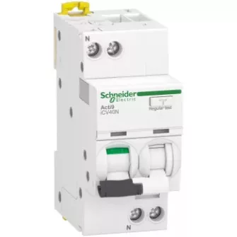 Schneider Electric Acti 9 iCV40 áramvédős kismegszakítók (Kombi Fi-relé) 1P+N 6kA - elektr