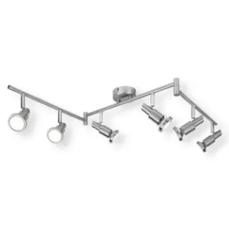 LEDVANCE LED SPOT BRUSHED SILVER lámpatestek GU10 foglalattal - LEDVANCE mennyezetre szere