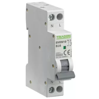 Tracon EVON 1P+N 10kA Kismegszakító B/C 1-40A