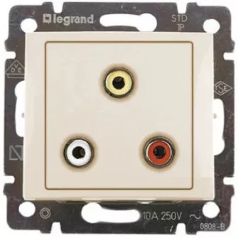 Legrand Valena RCA csatlakozóaljzatok - Legrand Valena antenna / Audió / Videó / USB - Leg