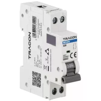 Tracon REVZN 1P+N kismegszakítók 6 kA