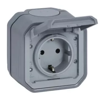 Legrand Plexo55 vízmentes IP55 összeszerelt (falon kívüli) csatlakozóaljzat (dugalj) / 2P+