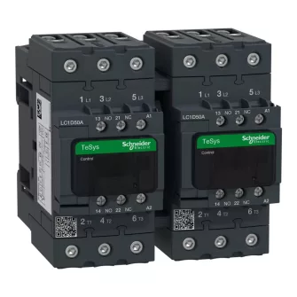 Schneider Electric 22Kw/50A TeSys D Everlink forgásirányváltó mágneskapcsolók - Schneider Electric TeSys D forgásirányváltó mágneskapcsolók - Schneider Electric forgásirányváltó mágneskapcsolók - Schneider Electric Ipari Mágneskapcsolók / segédérintk