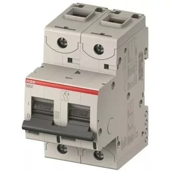 Kismegszakító 2P - S802C - S800C Kismegszakító - Kismegszakító 25 kA-es - ABB - Kismegszakítók és tartozékai - Villamossági készülékek - ABB - GYÁRTÓK / MÁRKÁK