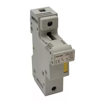 Szakaszolókapcsoló-biztosító hengeres biztosítékhoz - Szakaszolókapcsoló biztosító - Tracon Electric villamossági készülékek - Tracon Electric - GYÁRTÓK / MÁRKÁK