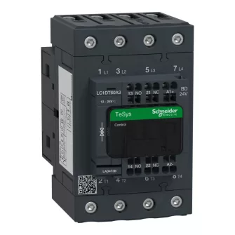 Schneider Electric 4 Pólus TeSys D 60A mágneskapcsolók - Schneider Electric 4 Pólus TeSys D mágneskapcsolók - Schneider Electric Ipari mágneskapcsolók - Schneider Electric Ipari Mágneskapcsolók / segédérintkezők / hőkioldó relé - Schneider Electric I