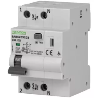 Tracon EARC AFDD MCB RCD 6-40A B/C 30mA