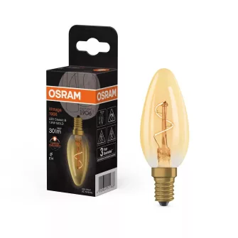 Osram E14 Vintage gyertya - E14-es foglalathoz Osram fényforrások - OSRAM LED fényforrások (izzók) - OSRAM - GYÁRTÓK / MÁRKÁK