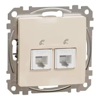 Schneider Sedna telefonaljzat RJ11, 1x és 2x