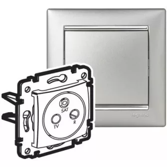 Legrand Valena TV-Rádió-Sat csatlakozóaljzatok - Legrand Valena antenna / Audió / Videó / USB - Legrand Valena kapcsolók / dugaljak / egyéb szerelvények - Legrand kapcsolók / dugaljak / egyéb szerelvények - Legrand - GYÁRTÓK / MÁRKÁK