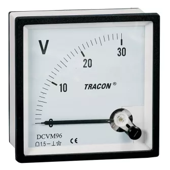 Analóg egyenáramú voltmérő - Mérőműszer - Tracon Electric villamossági készülékek - Tracon Electric - GYÁRTÓK / MÁRKÁK