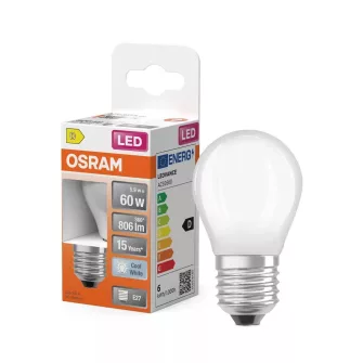 Osram E27 kisgömb - E27-es foglalathoz Osram fényforrások - OSRAM LED fényforrások (izzók) - OSRAM - GYÁRTÓK / MÁRKÁK