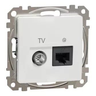 Schneider Sedna kombinált aljzat RJ45 + TV