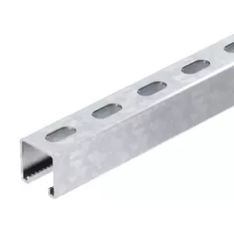 OBO BETTERMANN (VBS) Perforált profilsín nútszélesség 22 mm MS4141P ( Merítetten tűzihorga