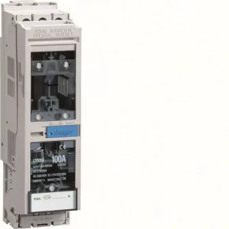 Hager késes NH000 szakaszoló-kapcsoló, gyűjtősínre szerelhető, 60 mm síntáv, 100 A - Hager késes ( NH ) biztosítós szakaszolókapcsolók ( vízszintes ) - Hager késes ( NH ) biztosítós szakaszolókapcsolók függőleges / vízszintes - Hager villamossági kés