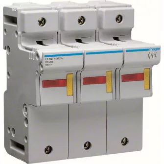 Hager hengeres biztosítós szakaszolók L58, 22x58 mm - Hager hengeres biztosítós szakaszolók - Hager villamossági készülékek - Hager - GYÁRTÓK / MÁRKÁK