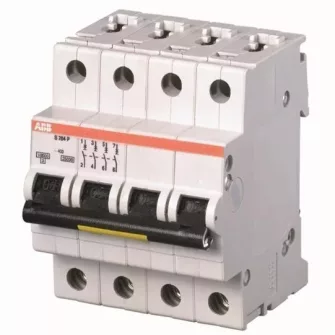 Kismegszakító 4P - S204P - S200P Kismegszakító - Kismegszakító 25 kA-es - ABB - Kismegszakítók és tartozékai - Villamossági készülékek - ABB - GYÁRTÓK / MÁRKÁK