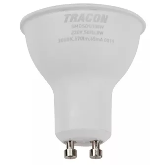 Műanyag házas SMD LED spot - Fényforrások SAMSUNG chippel, 5 év garanciával - GU10 - LED-es fényforrások - Tracon Electric - GYÁRTÓK / MÁRKÁK