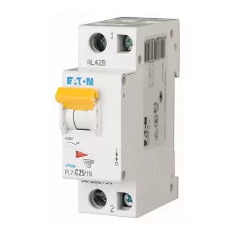 Eaton PL7 Kismegszakító 1P+N 10kA-es - Eaton PL7 Kismegszakítók 10 kA-es - Eaton Kismegszakítók és tartozékai - Eaton Villamossági készülékek - Eaton - GYÁRTÓK / MÁRKÁK