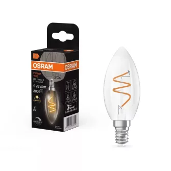 Osram E14 dimmelhető Vintage gyertya - E14-es foglalathoz Osram fényforrások - OSRAM LED fényforrások (izzók) - OSRAM - GYÁRTÓK / MÁRKÁK