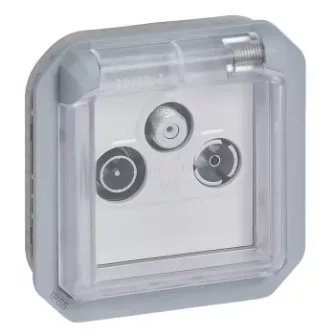 Legrand Plexo55 vízmentes IP55 szerelhető TV-R-SAT aljzatok - Legrand Plexo55 vízmentes sz
