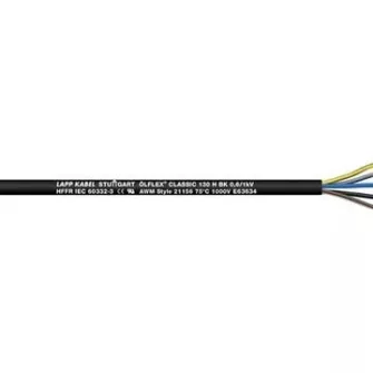 LAPPKABEL ÖLFLEX CLASSIC 130 H BK - Halogénmentes típusok - Általános felhasználásra - Erőátviteli és vezérlő kábelek - Lappkabel - Kábelek vezetékek