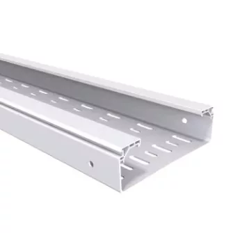 Basor BPE H60 60mm magas PVC perforált kábeltálcák (BASORPLAST) - Basor BPE PVC perforált